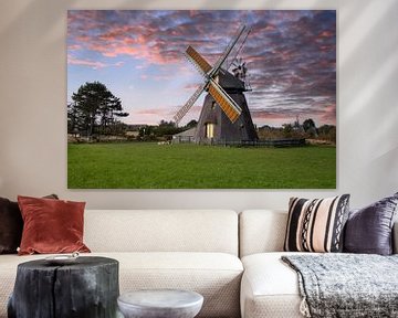 Windmolen, Nebel, Amrum, Duitsland van Alexander Ludwig