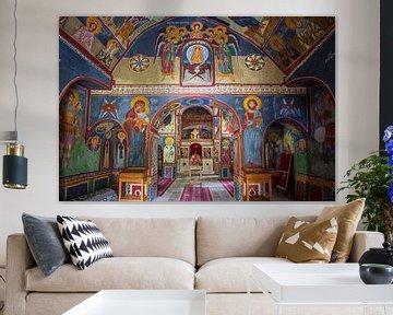 Fresco's in een klooster