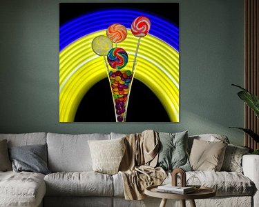 Example of the artwork in a room