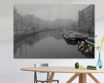 Amsterdam in zwart wit van Ronald van Kooten