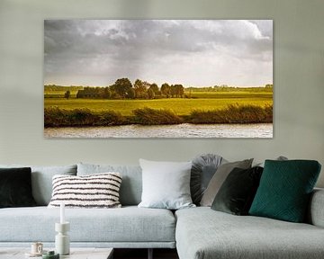 Muiden Amsterdam Nederland klassiek traditioneel Nederlands platteland landschap  als Ruisdael met k van John Quendag