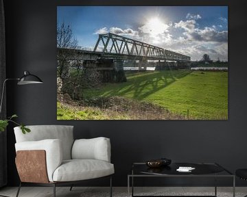 Railway bridge over the Maas near Mook and Katwijk by Patrick Verhoef