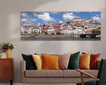 Oude stad, universiteit, Mondego, rivier, Coimbra, Beira Litoral, Regio Centro, Portugal