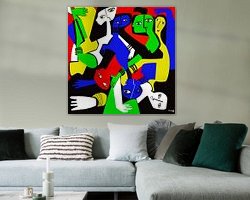 Example of the artwork in a room