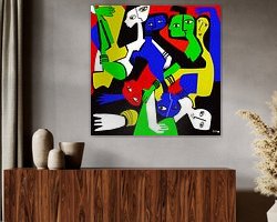 Example of the artwork in a room