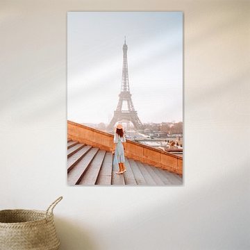 Paris, ein schöner Blick auf den Eiffelturm von Dymphe Mensink