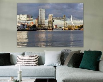 Skyline van Rotterdam Zuid van Peter de Kievith Fotografie