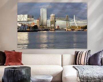 Skyline van Rotterdam Zuid van Peter de Kievith Fotografie