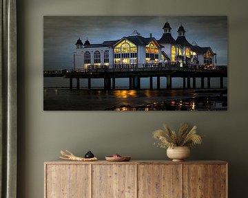Baltic Sea panorama with view of the Sellin pier by Nils Steiner