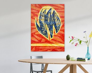 De kracht van een tulp van Godelieve Abstracte Kunst