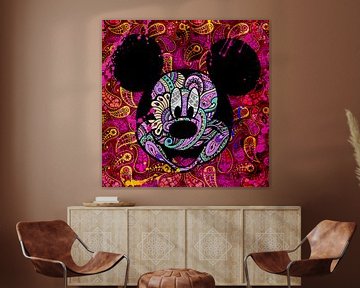 Mickey Mouse Paisley van Rene Ladenius Digital Art