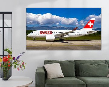 Swiss Airbus 220 by Dennis Dieleman