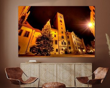 Kerstmis Stadhuis Regensburg van Roith Fotografie