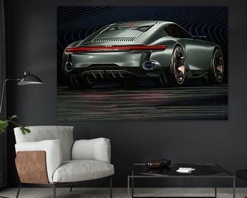 Porsche Cyber 6, sportauto. Concept car van Gert Hilbink