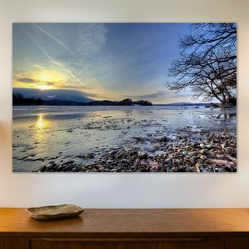 Het uitzicht op de Staffelsee-oever