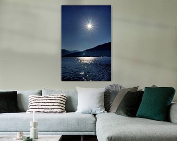 Zonnester boven de Tegernsee van Roith Fotografie