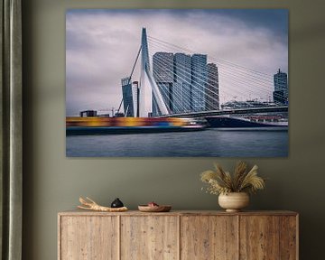 Erasmusbrug in Rotterdam - Skyline van Jesper Stegers