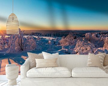 Sunrise at the Schliffkopf in the Black Forest by Werner Dieterich