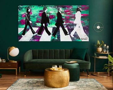 The Beatles Abbey Road van Kathleen Artist Fine Art