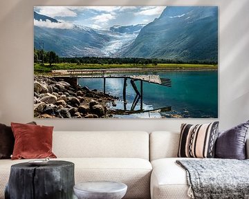 Jetty at a lake in Norway