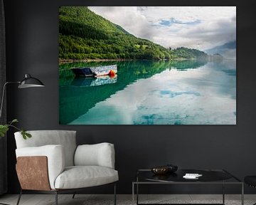 Boat in a lake in Norway