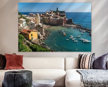Vernazza, Cinque Terre, Riviera di Levante, Ligurië, Italië van Peter Schickert