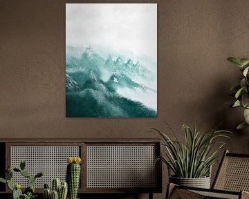 Paysage de montagne abstrait