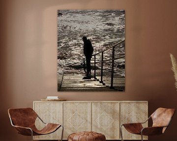 Man at sea by MSP Canvas