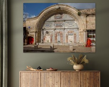 Rituele wasplaats van de Mahmoudiya moskee in Jaffa, Tel-Aviv, Israel van Joost Adriaanse