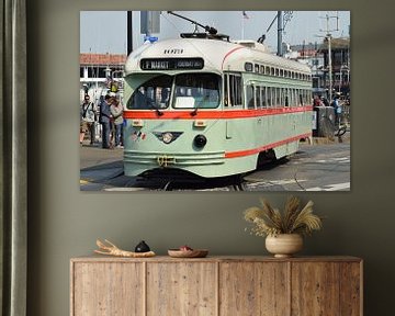 Vintage tram in San Fransisco van Nancy Robinson