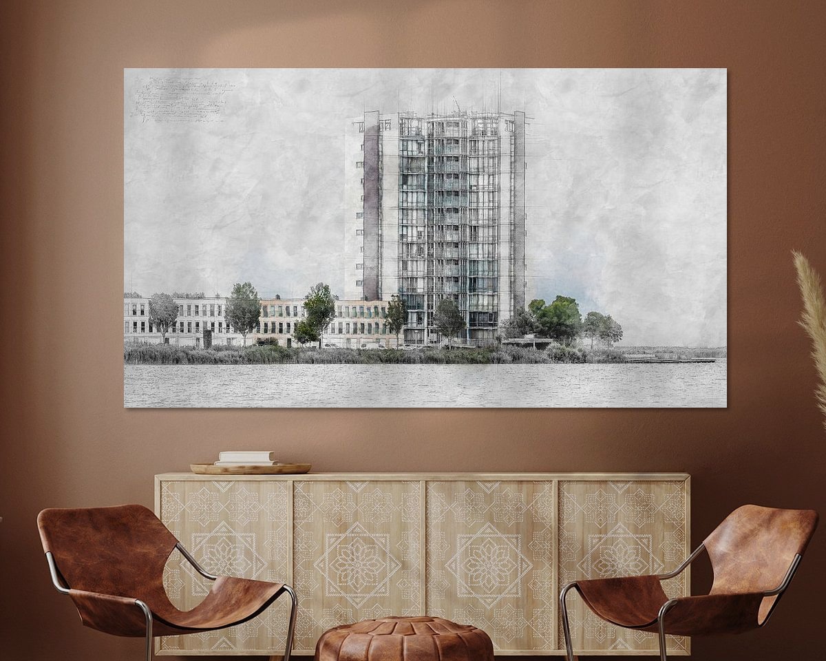 Example of the artwork in a room
