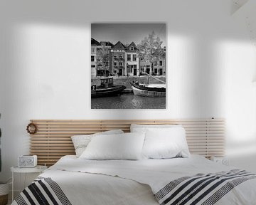 Der Brede Haven von Den Bosch in schwarz-weiß von Den Bosch aan de Muur