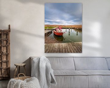 Fishing boat in the harbour of Althagen on Fischland-Darß