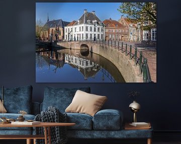 Old houses along the canal in Amersfoort by Marc Venema