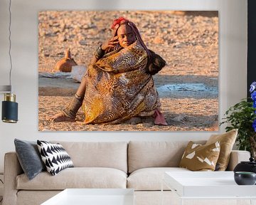 Femme Himba sur Cees van Vliet