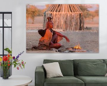 Himba vrouw van Cees van Vliet