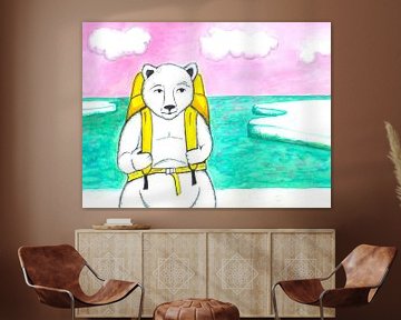 Polar bear goes on a journey by Karolina Grenczyk