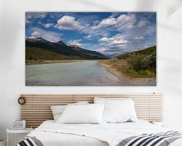 Athabasca River, Jasper National Park, Rocky Mountains, Alberta, Canada
