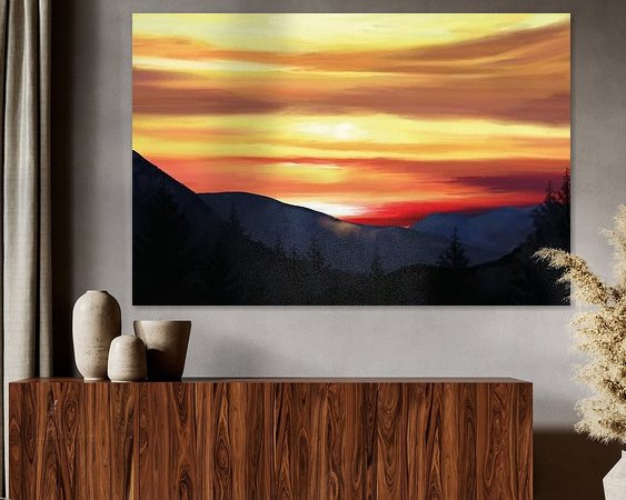 Example of the artwork in a room