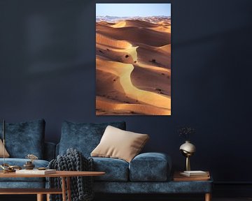 Rub Al Khali Leegkwartier Woestijn Oman van Jean Claude Castor
