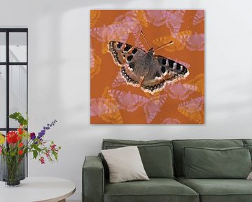 Kleine vos vlinder van Bianca Wisseloo