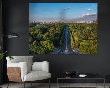 Berlin-Panorama mit Tiergarten von Ruurd Dankloff