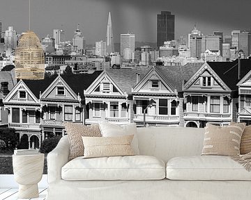 The Painted Ladies in Black and White, San Francisco by Henk Meijer Photography