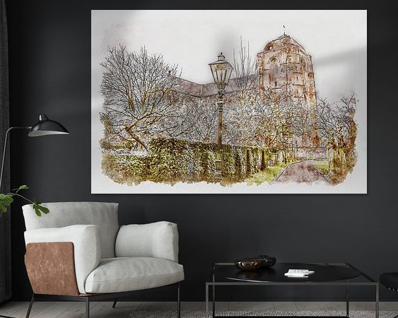 Example of the artwork in a room