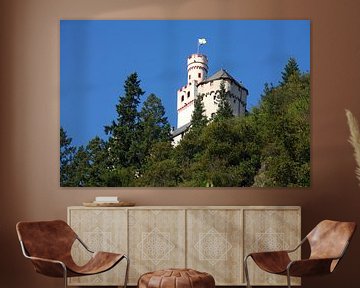 Marksburg boven Braubach, Braubach, Unesco Werelderfgoed Hoge Midden-Rijndal, Rijnland-Palts, Duitsl van Torsten Krüger