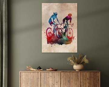 Radsport Fahrradsport Kunst von JBJart Justyna Jaszke
