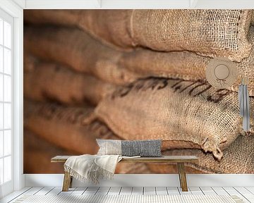 Jute zak van Agnes Meijer