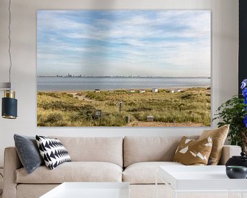 Strand Ferienhäuser in Zeeland Flandern von Percy's fotografie