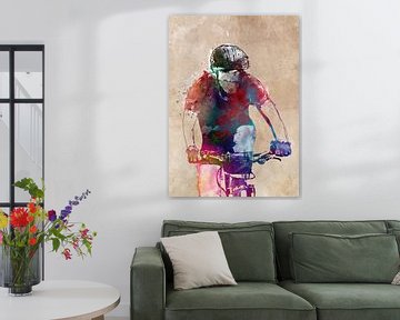 wielersport kunst #fietsen #fietsen #fietsen van JBJart Justyna Jaszke