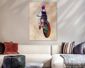 wielersport kunst #fietsen #fietsen #fietsen van JBJart Justyna Jaszke